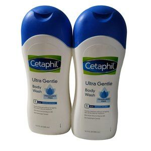 Lot of 2 Cetaphil Ultra Gentle Fragrance Free Body Wash, 16.9 oz each